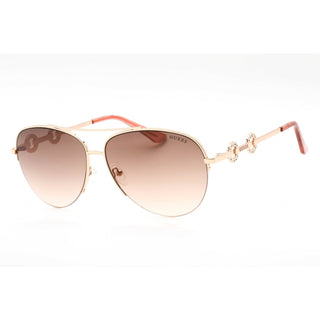 Guess Factory GF6171 Sunglasses Shiny Rose Gold / Gradient Brown-AmbrogioShoes