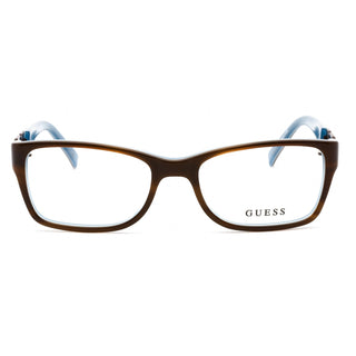 Guess GU 2406 Eyeglasses Honey Brown on Blue / Clear Lens-AmbrogioShoes