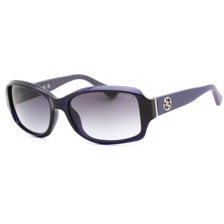 Guess GU7410 Sunglasses Shiny Blue / Smoke Mirror-AmbrogioShoes