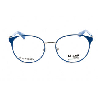 Guess GU8254 Eyeglasses Blue Silver / Clear Lens-AmbrogioShoes