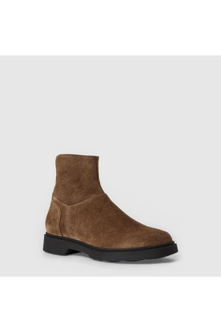Aquatalia Hermione suede ankle boot in Amaretto - view 2
