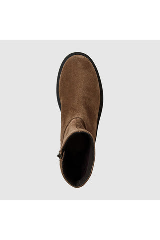 Aquatalia Hermione suede ankle boot in Amaretto - view 3