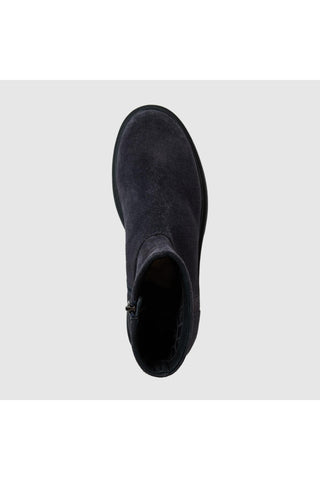 Aquatalia Hermione suede ankle boot in Navy - view 3