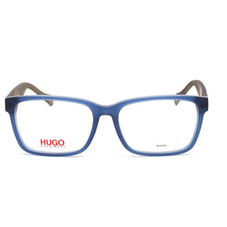 HUGO HG 0182 Eyeglasses Matte Blue / Clear Lens Unisex Unisex-AmbrogioShoes