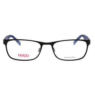 HUGO HG 0209 Eyeglasses Matte Black Blue / Clear Lens-AmbrogioShoes
