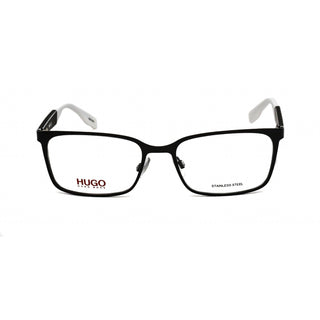HUGO HG 0265 Eyeglasses BLACK WHITE/Clear demo lens-AmbrogioShoes