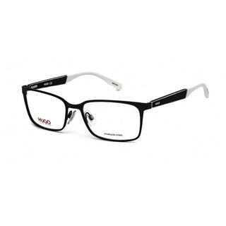 HUGO HG 0265 Eyeglasses BLACK WHITE/Clear demo lens-AmbrogioShoes