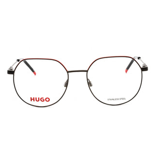 HUGO HG 1179 Eyeglasses Matte Black Red / Clear Lens-AmbrogioShoes