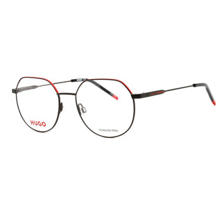 HUGO HG 1179 Eyeglasses Matte Black Red / Clear Lens-AmbrogioShoes