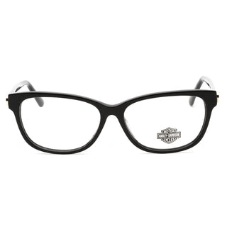 Harley Davidson HD0566 Eyeglasses shiny black / clear demo lens-AmbrogioShoes