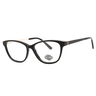 Harley Davidson HD0571 Eyeglasses shiny black / clear demo lens-AmbrogioShoes