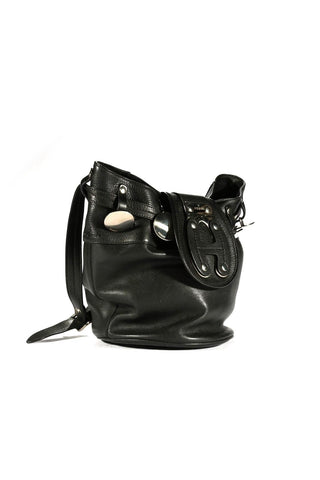 Hogan Women's Black Leather Handbag (HGA1000)