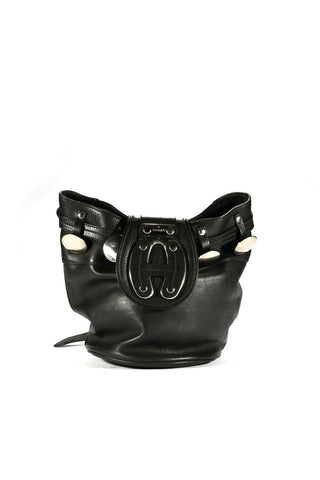 Hogan Women's Black Leather Handbag (HGA1000)