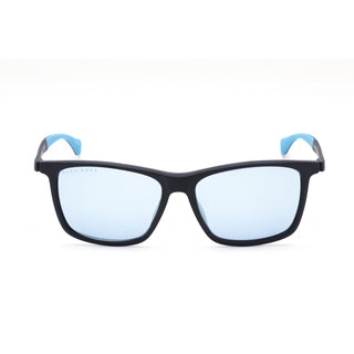 Hugo Boss BOSS 1078/S Sunglasses Matte Blue / Azure Mirror-AmbrogioShoes