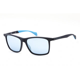 Hugo Boss BOSS 1078/S Sunglasses Matte Blue / Azure Mirror-AmbrogioShoes