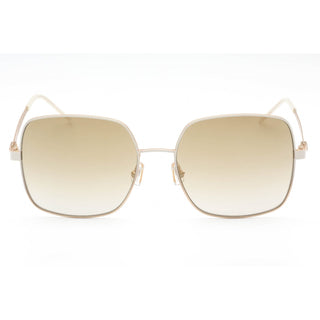 Hugo Boss BOSS 1160/S Sunglasses Matte White Gold / Brown ss Gold Women's-AmbrogioShoes