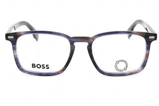 Hugo Boss BOSS 1368 Eyeglasses Blue Havana/Clear demo lens-AmbrogioShoes