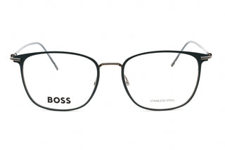 Hugo Boss BOSS 1431 Eyeglasses Matte Blue Dark Ruthenium/Clear demo lens-AmbrogioShoes