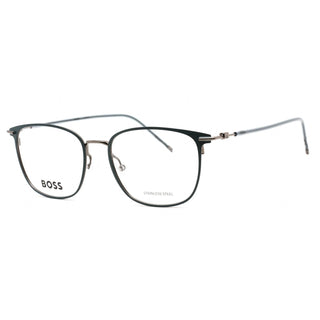 Hugo Boss BOSS 1431 Eyeglasses Matte Blue Dark Ruthenium/Clear demo lens-AmbrogioShoes
