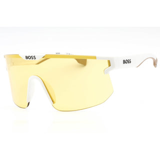 Hugo Boss BOSS 1500/S Sunglasses MATTE WHITE/YELLOW-AmbrogioShoes