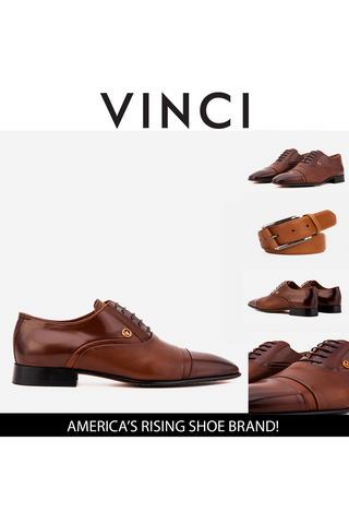 Vinci Rockwell Leather Oxford - Tan