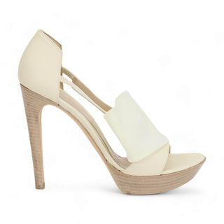 Fendi Platform Taupe Wood Platform Sandals Women's DesignerShoes (FFW15)