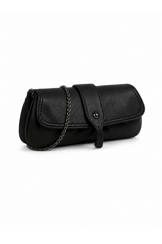 JP Tods Leather Evening Handbag Black (TD1743)
