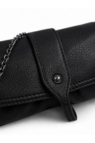 JP Tods Leather Evening Handbag Black (TD1743)