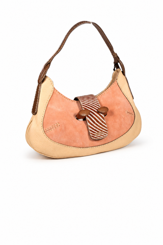 JP Tods Leather Handbag Venghe Tra Collina Rose / Beige (TD1739)