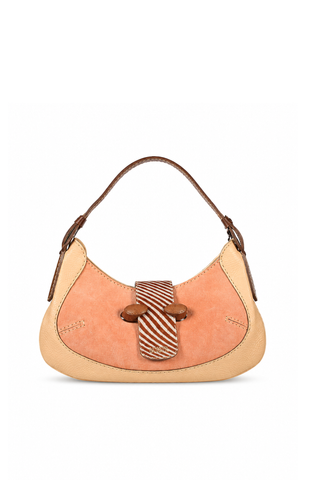 JP Tods Leather Handbag Venghe Tra Collina Rose / Beige (TD1739)