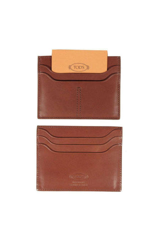 JP Tods Leather wallet / Card Holder Caramel Brown (T120)
