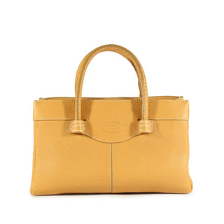 JP Tod's Women Camel Calf-Skin Leather Handbag (TD1754)-AmbrogioShoes