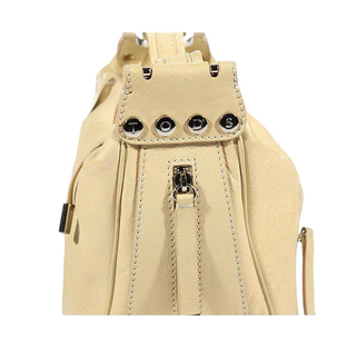 JP Tods handbag Mercer Beige Metallic leather bag (TD1751)-AmbrogioShoes