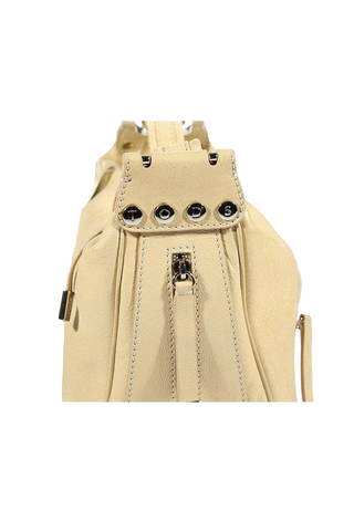 JP Tods handbag Mercer Beige Metallic leather bag (TD1751)