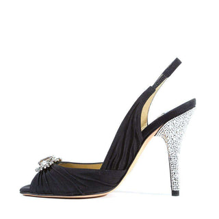 Jimmy Choo Crepe De Chine Crystalized Sling Pump (JCWCRY09)-AmbrogioShoes