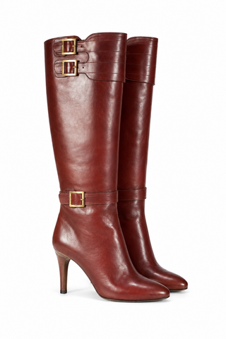 Jimmy Choo Designer shoes for women Brown leather Boots (JCW13) (Special Price)