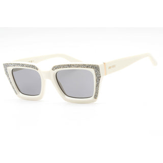 Jimmy Choo MEGS/S Sunglasses Ivory / Grey-AmbrogioShoes