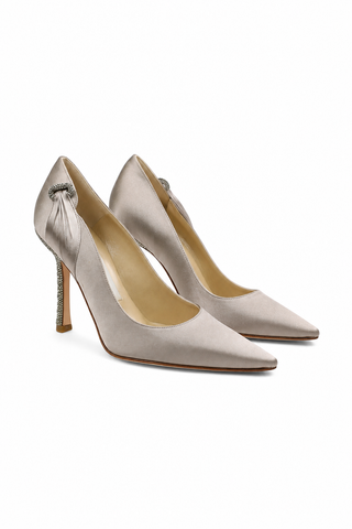 Jimmy Choo Satin Crystalized Pumps (JCWCRY07)