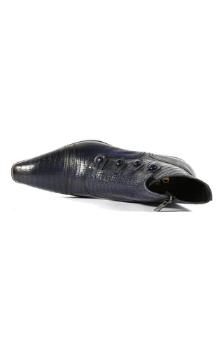 Jo Ghost 2379 Lizard Embossed Leather Boots (JG5313)
