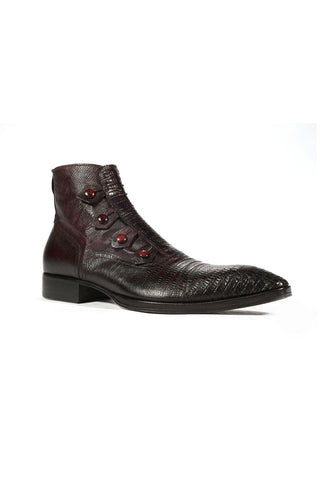 Jo Ghost 2379 Lizard Print Calf-Skin Leather Boots (JG5313)-AmbrogioShoes