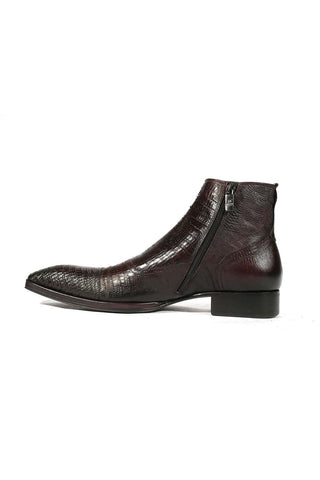 Jo Ghost 2379 Lizard Print Calf-Skin Leather Boots (JG5313)-AmbrogioShoes