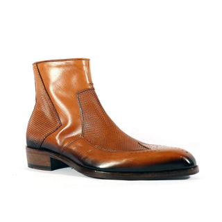 Jo Ghost 2516 Leather Wingtip Ankle Boot-AmbrogioShoes