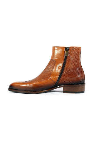 Jo Ghost 2516 Leather Wingtip Ankle Boot