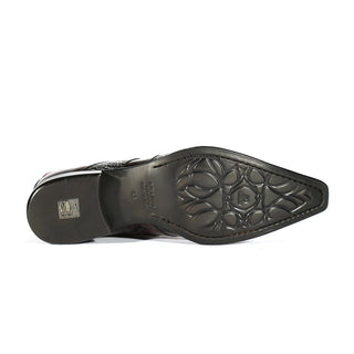 Jo Ghost 2727 BIS Crocodile Print / Buffalo Leather Ankle Boots (JG5302)-AmbrogioShoes