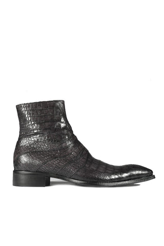 Jo Ghost 2727 BIS Crocodile Print / Leather Ankle Boots-AmbrogioShoes