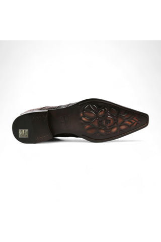 Jo Ghost 2727 BIS Crocodile Print / Leather Ankle Boots-AmbrogioShoes