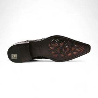 Jo Ghost 2727 BIS Men's Shoes Crocodile Print Calf-Skin Leather Ankle Boots (JG5369)-AmbrogioShoes