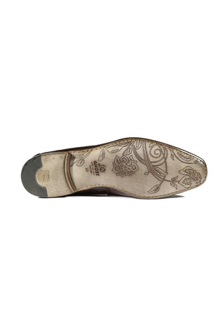 Jo Ghost 2955 Crocodile Embossed Leather Chain Loafers (JG5312)