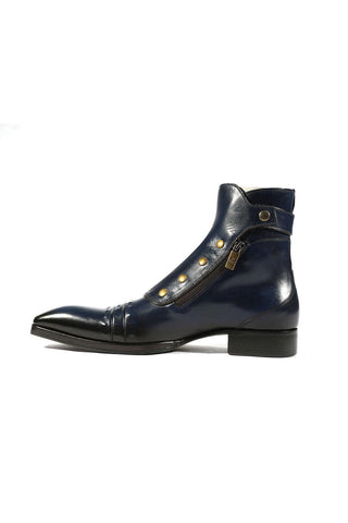 Jo Ghost 3206 Calf-Skin Leather Buckle Boots (JG5318)-AmbrogioShoes