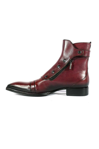 Jo Ghost 3206 Calf-Skin Leather Buckle Boots (JG5318)-AmbrogioShoes